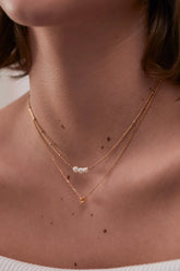 Estella Bartlett Beaded Chain And Pearl Necklace - Gold Plated